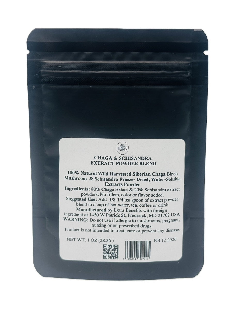 CHAGA & SCHISANDRA EXTRACT POWDER BLEND 1 oz