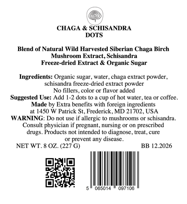 CHAGA & SCHISANDRA SUGAR DOTS/CUBES 8 OZ