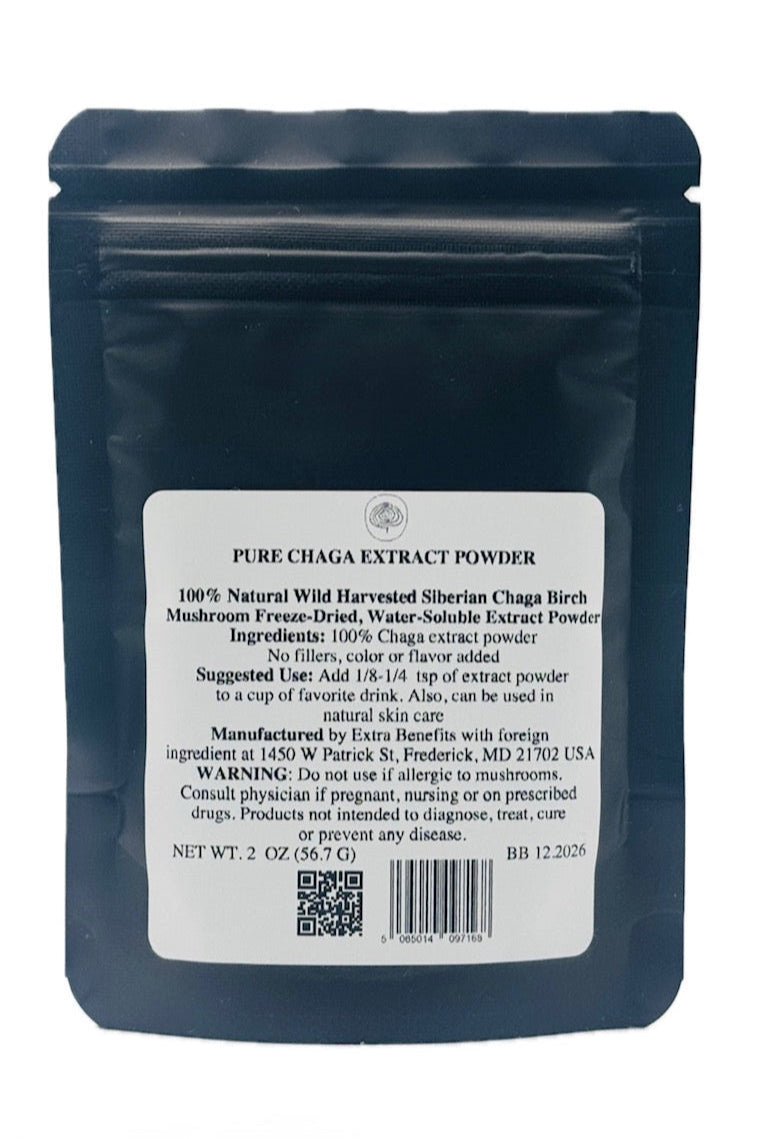 SIBERIAN CHAGA FREEZE-DRIED EXTRACT POWDER 2 oz