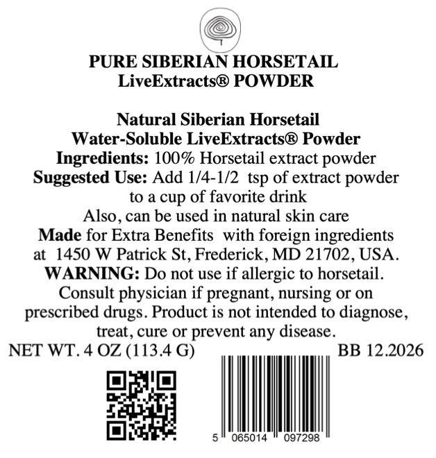 HORSETAIL WATER-SOLUBLE LiveExtract® POWDER 4 oz