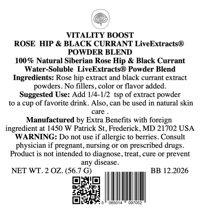 VITAMINS-VITALITY BOOST WATER-SOLUBLE LiveExtract® POWDER 2 oz