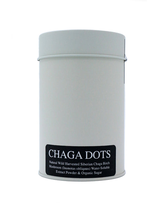 CHAGA DOTS in a TIN 8 oz