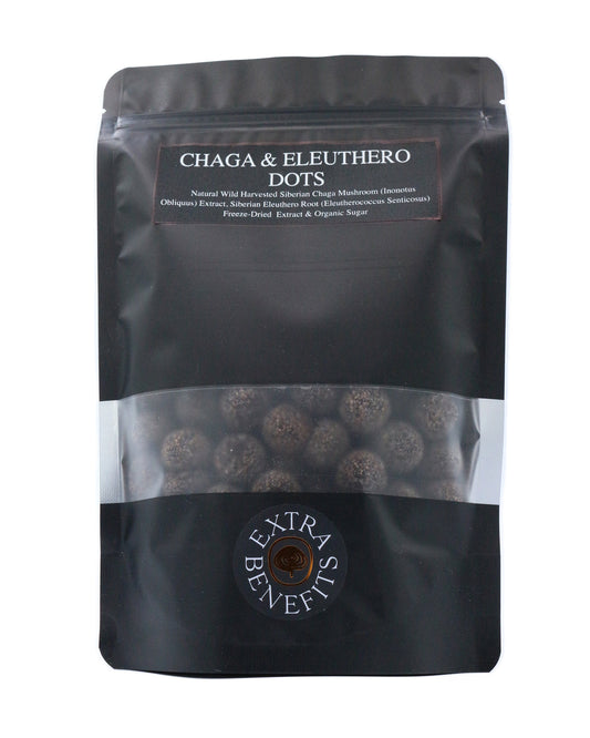 CHAGA & ELEUTHERO SUGAR DOTS/CUBES 4 oz